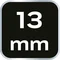 Шестигранна головка 1/4, 13 мм, Superlock