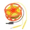 Shielded cable on a 50m spool with banana plugs