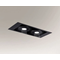Shilo oprawa sufitowa LED Muko IL 2x(10W 1000lm) 3000K czarna wpuszczana 3361