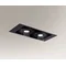 Shilo Plafón LED Muko IL 2x (10W 1000lm) 3000K negro empotrable 3361