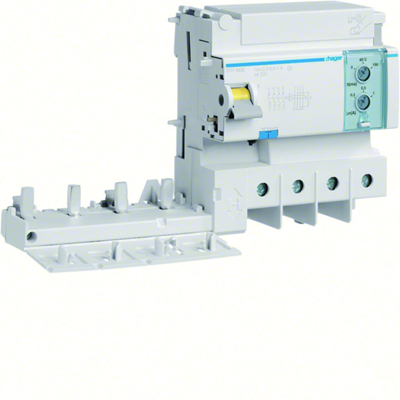 Short Delay Residual Current Block for MCB HMxxxx 3P+N 125A/0.3-1A Type A-HI
