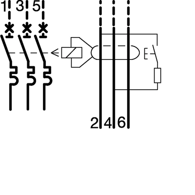 Short delay residual current block for MCB series HMxxxx 2P+N 125A/30mA Type A-HI