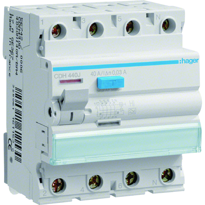 Short delay residual current circuit breaker