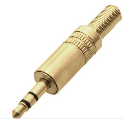 Штекер jack 3,5 мм STEREO GOLD