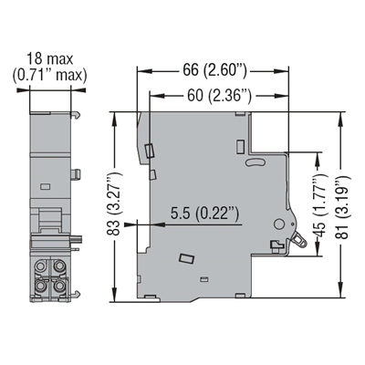 Shunt Circuit Breaker 3A 6A 110 415V P1X