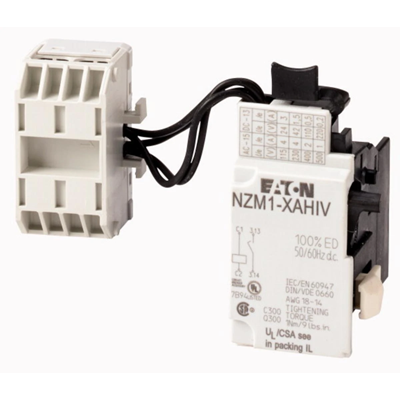 Shunt release with VHI with terminal block, NZM1-XAHIV208-250AC/DC