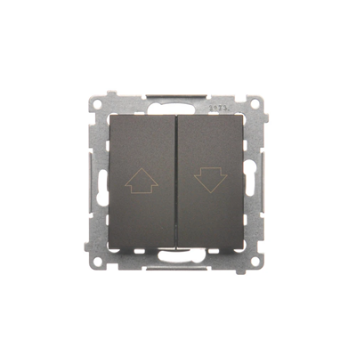 Shutter button 16AX 250V matt bronze