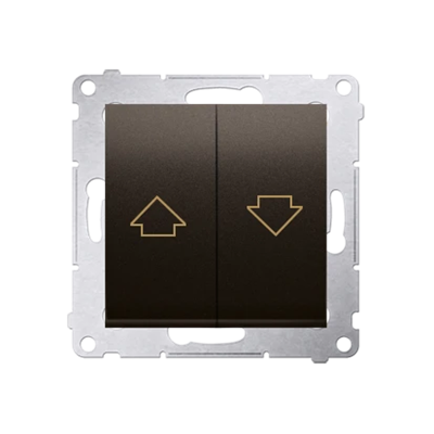 Shutter button 16AX 250V matt bronze
