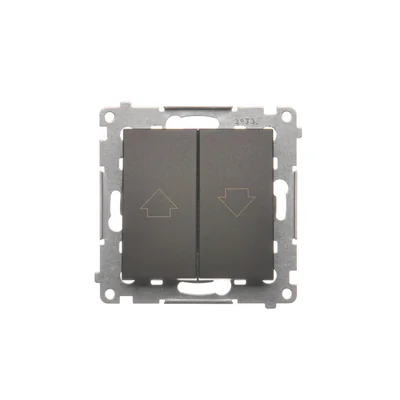 Shutter button 16AX 250V matt bronze