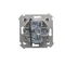 Shutter button for controlling the roller shutter from many places (module) 230V, matt brown metallic