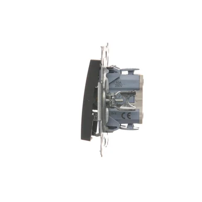 Shutter button (module) 10A 230V quick connectors anthracite (metallic)