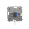 Shutter key switch 1-pole (module) 3-position "I-0-II" 2 contacts N/O 5A 230V. anthracite (metallic)