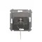Shutter key switch 1-pole (module) 3-position "I-0-II" 2 contacts N/O 5A 230V. anthracite (metallic)