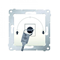 Shutter key switch 1-pole (module) 3-position "I-0-II" 2 contacts N/O 5A 230V. cream