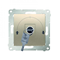 Shutter key switch 1-pole (module) 3-position "I-0-II" 2 contacts N/O 5A 230V. gold (metallic)