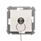 Shutter key switch 1-pole (module) 3-position "I-0-II" 2 contacts N/O 5A 230V. white