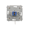 Shutter key switch momentary button (module) 3 pos. "I-0-II" 2 contacts N/O 5A 230V cream
