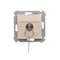 Shutter key switch momentary button (module) 3 pos. "I-0-II" 2 contacts N/O 5A 230V cream