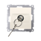 Shutter key switch momentary button (module) 3 pos. "I-0-II" 2 contacts N/O 5A 230V cream