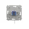 Shutter key switch momentary button (module) 3 pos. "I-0-II" 2 contacts N/O 5A 230V gold (metallic)