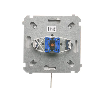 Shutter switch with key, 3-position, "I-0-II" 2 contacts N/O white