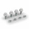 Side cover screw kit size F2, steel screw with plastic head, M8 x 20