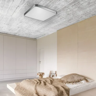 SIERRA Lampada da soffitto, cromo spazzolato