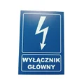 Sign "Main switch" 148x210