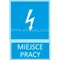 Sign TZI - WORKPLACE 148x210mm blue