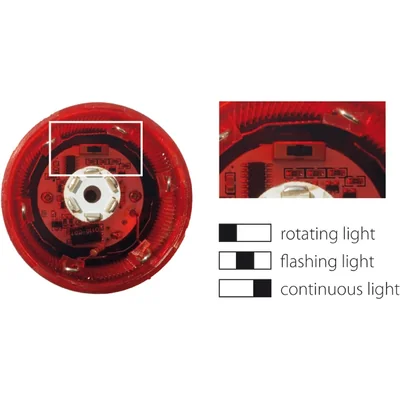 SIGNAL COLUMN 70MM YELLOW LED MODULE 24VDC