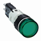 Signal lamp green LED 12...24V round