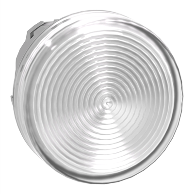 Signal lamp Ø22 white LED corrugated metal