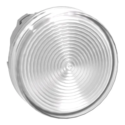 Signal lamp Ø22 white LED corrugated metal
