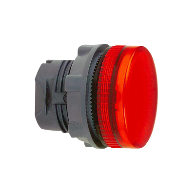 Signal lamp red BA 9s plastic corrugated bulb