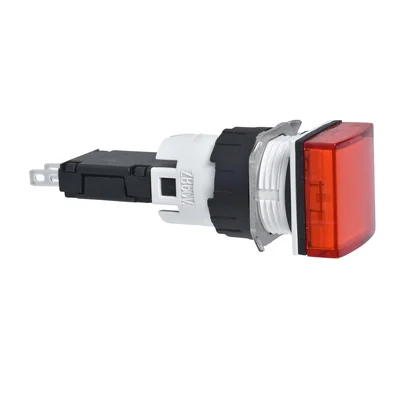 Signal lamp red LED 12-24V square