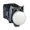 Signal lamp white bulb 220-240V metal typical