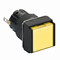 Signal lamp yellow LED 24V square plastic