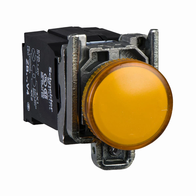 Signallampe orange Glühbirne 220-240V Metall typisch