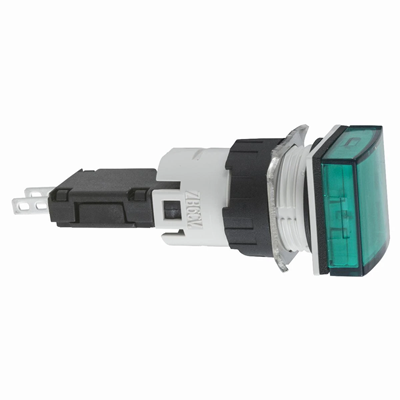 Signalleuchte grüne LED 12-24V quadratisch