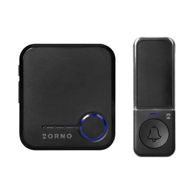 SIGO AC, wireless network doorbell, Wi-Fi, battery-free button, learning system, 32 sounds, 200m, black