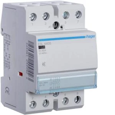 Silent contactor 12VAC/DC 4NO 40A