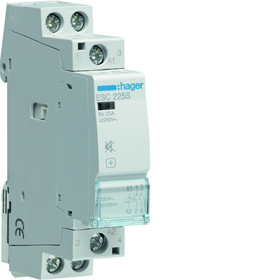 Silent contactor 2NO 25A 230V AC