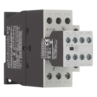 Силовий контактор, DILM17-22(RDC24), 17A, 2NC 2NC