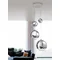 SILVER BALL 4 Chrome pendant lamp