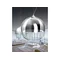 SILVER BALL 4 Chrome pendant lamp