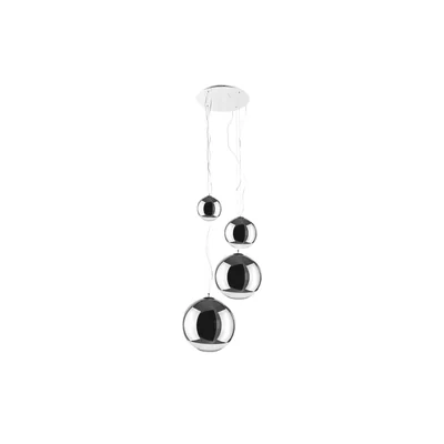 SILVER BALL 4 Chrome pendant lamp