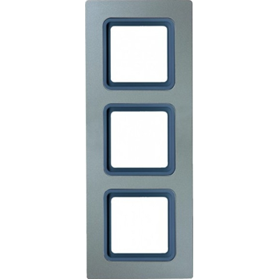 Silver graphite triple frame