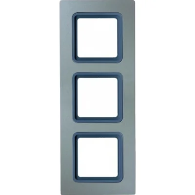 Silver graphite triple frame