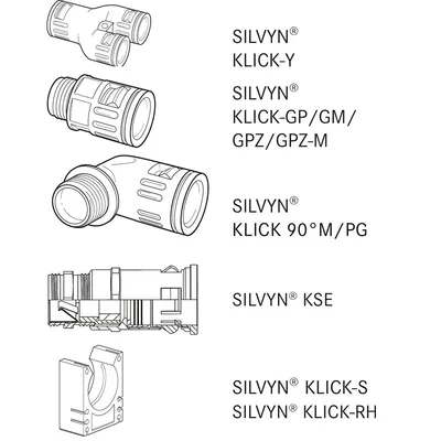 SILVYN RILL PA12 36/36X42.5 BK Hose