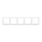 SIMON 10 5-fold universal frame, horizontal and vertical, white